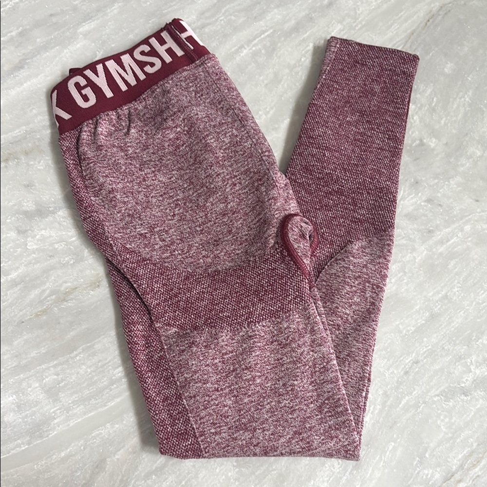 Gymshark Red Leggings Athletic Performance WOMEN